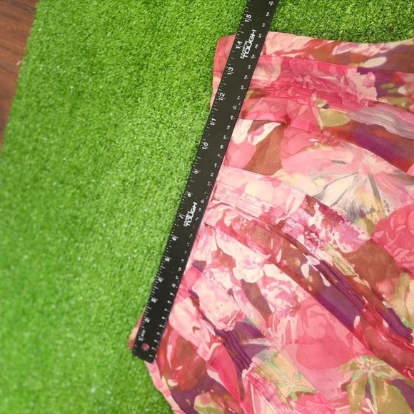 Vintage Y2K Jones NY 100% Silk Women's Floral Midi Skirt Romantic Cottage Size 8 - Picture 6 of 6